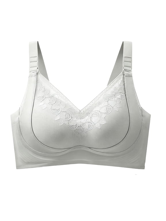 Lift Bust Shaping Bra Seamless Tshirt Bra Seamless Wireless Bra Comfort Bralette Full Coverage Shaping Bra No Underwire Lift Bra No Underwire Shaping Bra Jelly Support Bra Light Green 42