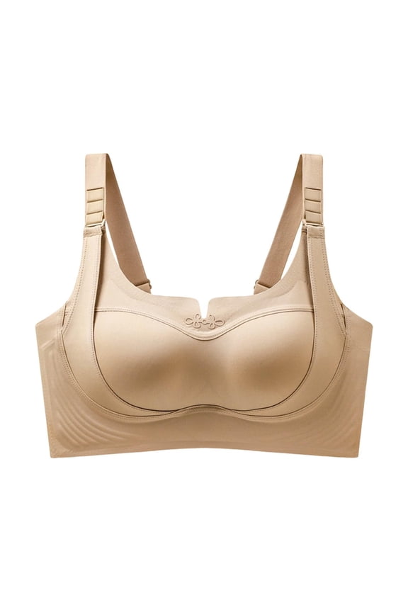 Lift Bust Shaping Bra Wide Strap Support Bra 2026 Lift Bra Soft Wireless Lift Bra Jelly Support Bra Soft Lift Bralette Daily Comfort Lift Bra Seamless Shaping Bra Soft Cup Lift Bra Beige 38