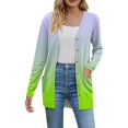 thumbnail image 1 of VISALY Long Cardigans Button Down Cardigans 2025 Fall Fashion Cardigan Lightweight Soft Knit Cardigan Long Sleeve Open Front Coat with Pockets Thin Cardigans Lightweight Cute Cardigans Mint Green M, 1 of 6