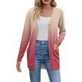 thumbnail image 1 of VISALY Long Cardigans Button Down Cardigans 2025 Fall Fashion Cardigan Lightweight Soft Knit Cardigan Long Sleeve Open Front Coat with Pockets Thin Cardigans Lightweight Cute Cardigans Red 3Xl, 1 of 6