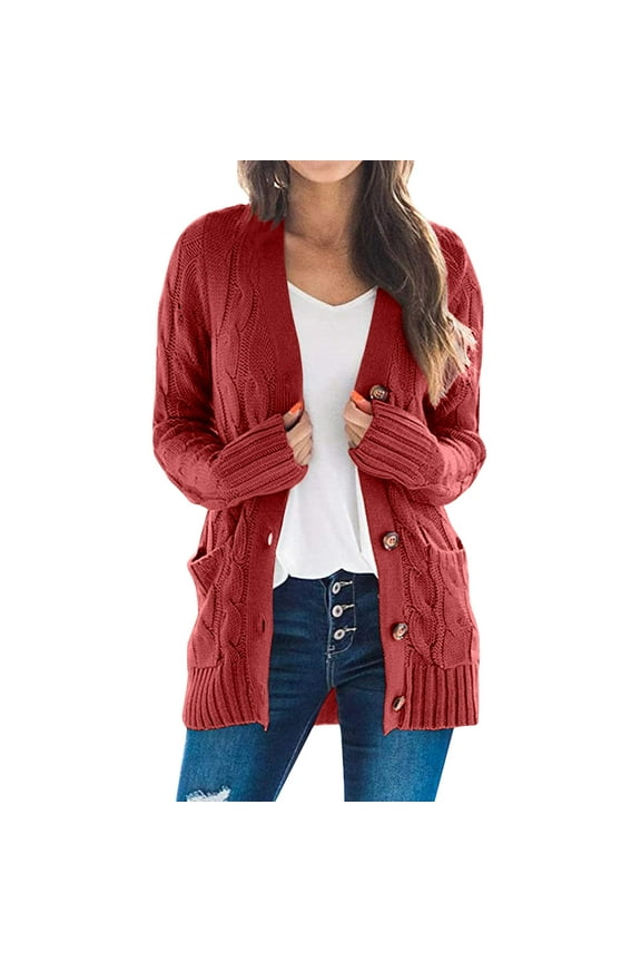 Long Cardigans Button Down Cardigans Sweaters Womens Open Sleeve Knit Long Patchwork Coat Cardigan Pockets Front Sweater Chunky Cardigan Sweaters Dress Cardigan Red 3Xl