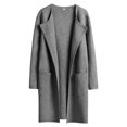 thumbnail image 1 of VISALY Long Cardigans Cardigan with Pockets Womens Knit Cardigan Sweaters Oversized Open Front Long Sleeve Lapel Casual Jacket Fall Coat Oversized Cardigans Warm Cardigan Gy2 Xl, 1 of 9