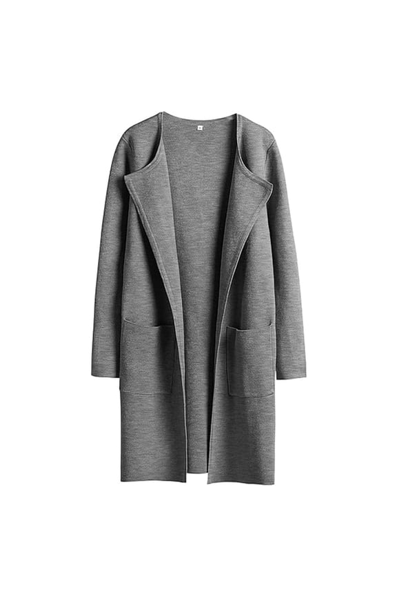 Long Cardigans Cardigan with Pockets Womens Knit Cardigan Sweaters Oversized Open Front Long Sleeve Lapel Casual Jacket Fall Coat Oversized Cardigans Warm Cardigan Gy2 L
