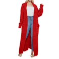 thumbnail image 1 of VISALY Long Cardigans Long Sleeve Cardigan Long Sweaters for Women Cardigan Open Front Plus Size Cable Knit Duster Cardigans Winter Coat Chunky Cardigan Sweaters Cardigan with Pockets Rd2 Xxl, 1 of 5