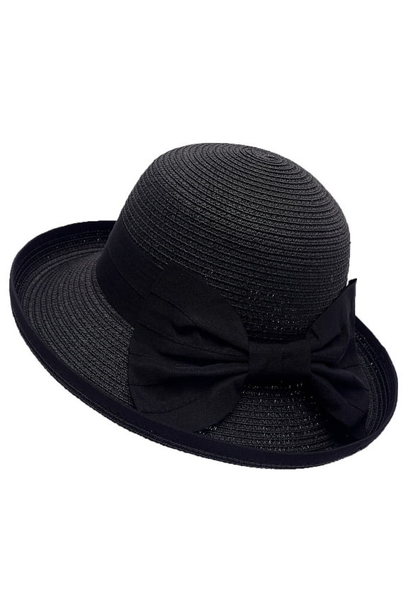 Pillbox hat Womens Beach Hats | Sun Hats with Uv Protection Baseball Hats Elegant Women's Bow Hat Hat Sun Beach Summer Girls Womens Outdoor Sun Hats Wide Brim Sun Hats, L