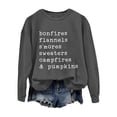 thumbnail image 1 of VISALY Pullover Crewneck Sweatshirt Graphic Sweatshirts Flannels Sweaters and Pumpkins Printed Round Neck Long Sleeve Sweatshirt Basic Sweatshirt Comfy Sweaters Warm Sweaters Dark Grey Xl, 1 of 4