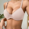 thumbnail image 1 of VISALY Push Up Bra T-Shirt Bras High Support Bras For Women Adjustable Strap Full Coverage Up Bras Comfortable Bras Wireless Bras For Women Comfortable Bras For Women Bras For Women Pink 80C, 1 of 7