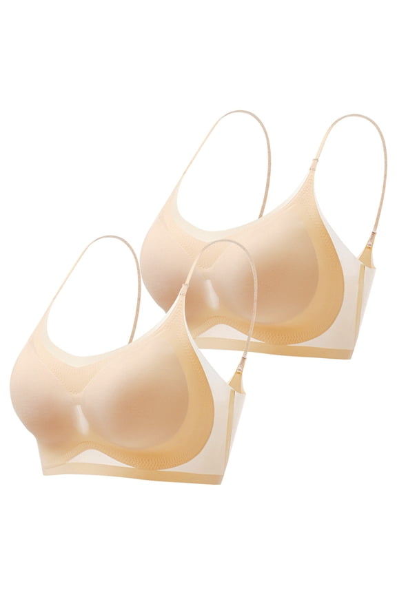 Push Up Bra T-Shirt Bras Thin Bras Summer Thin Plus Size Ice Comfort Bra Wireless Bras For Women Comfortable Bras For Women Bras For Women F XL