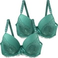 thumbnail image 1 of VISALY Push Up Bras for Women Bra Packs, Women's Seamless Bras for Women Gather Big Breasts to Make Them Look, Strapless Tops with Built In Bra Strapless Bras Large Bust, #B Dark Blue,75C, 1 of 4