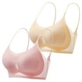 thumbnail image 1 of VISALY Push Up Bra T-Shirt Bras Thin Bras Summer Thin Plus Size Ice Comfort Bra Wireless Bras For Women Comfortable Bras For Women Bras For Women A L, 1 of 9