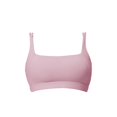 thumbnail image 1 of VISALY Racerback Athletic Sports Bra High Support Stretch Fit Top Gym Running Training Sports Bra Square Neck Bralette Supportive Unlined No Underwire Wireless Padded Yoga Workout Bra Tops Pink S, 1 of 9