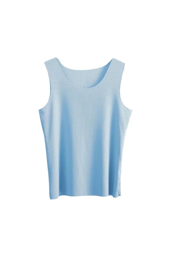 Ribbed Tank Tops for Women, Women's Summer Threaded Seamless Ice Silk Vest Women's Ice, Ribbed Tank Tops Built In Bra Ribbed Workout Short Racerback Tank Tops with Built In Bra, Blue,3XL