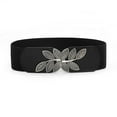 thumbnail image 1 of VISALY Roller Buckle Womens Wide Belts for Dresses | Elastic Belts for Women Stretch Wide Stretch Belts Women's Elastic Belt Versatile Dress Belts Waist Belts for Dresses Stretch Belts | 1 Pack, 1 of 4