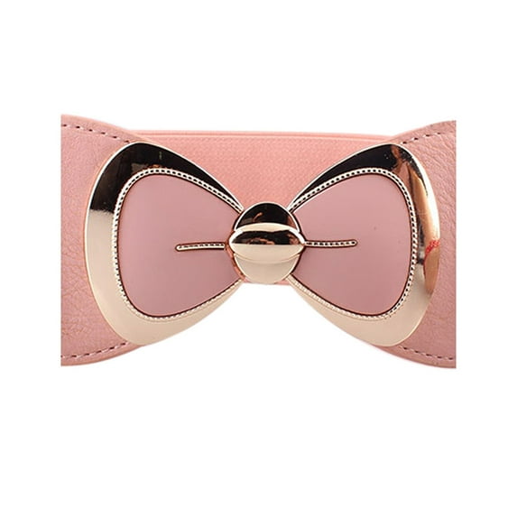 VISALY Roller Buckle Womens Wide Belts for Dresses | Wide Belts Wide Waist Belts for Women Korean Style Ladies' Big Big Buckle Belts for Women Belts Leather Belts for Women Silver Buckle | 1 Pack