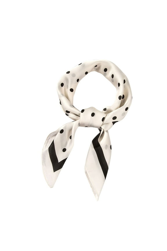 Scarves Small Scarf for Women Neck | Womens Scarf Neck Scarf 70X70Cm Women's Small Polka Dot Square Scarf Scarf Women Polka Dot Square Scarf Head Scarves Handkerchiefs Silk Scarf | 1 Pack