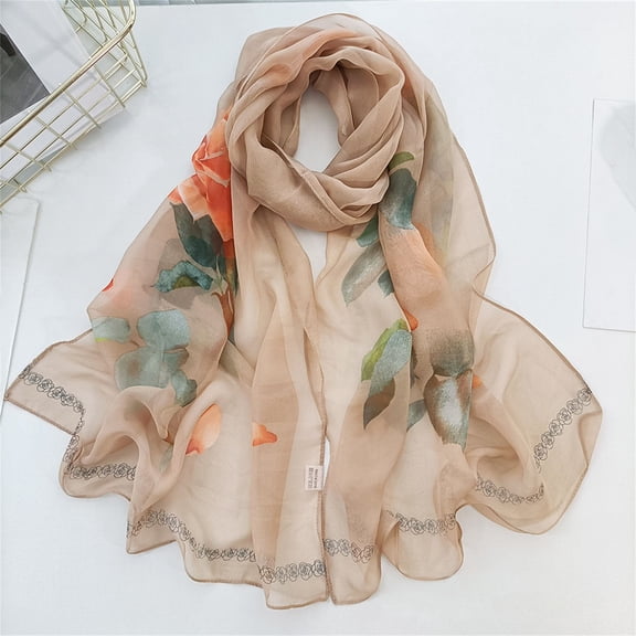 VISALY Shawls Women for Evening Dress Lightweight Scarf | Dressy for Evening Wear Women Scarves Lightweight Floral Yellow for Women Chiffon for Evening Dresses Women Elegant Evening Dress