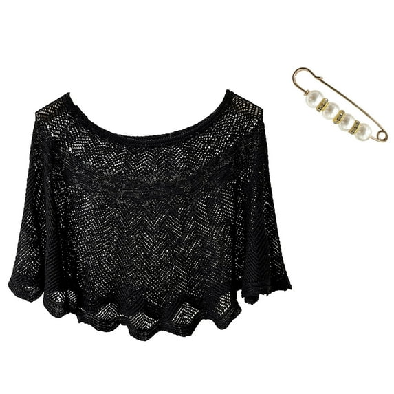 VISALY Shawls Women Shawls and Wraps for Evening Dress Lightweight Scarf | Womens Summer Dressy Women's Casual Ice Silk Knitted Sunscreen Decorative Women Summer for Evening Dress, 1 Pack