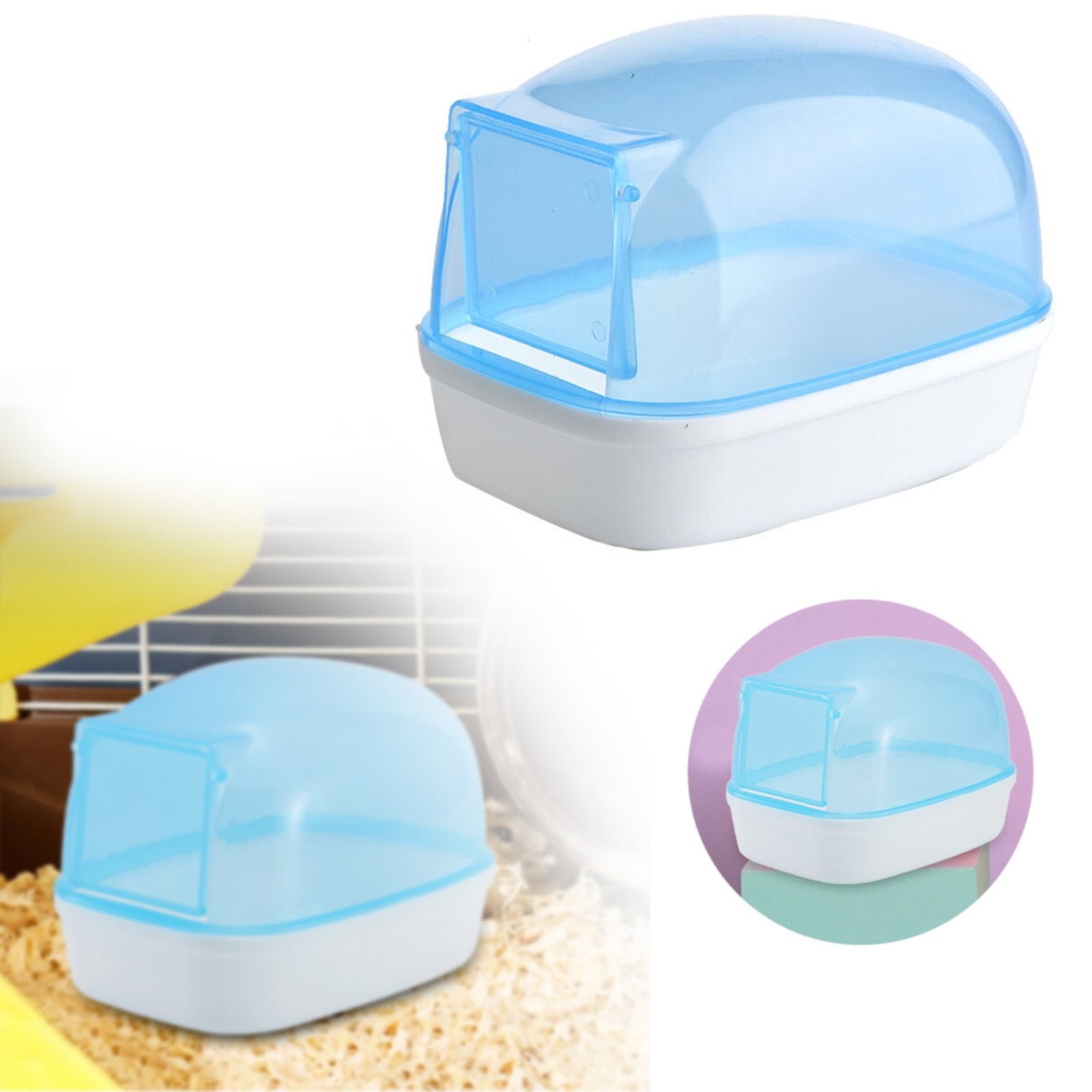 VISALY Small Animals Bathroom, Sand Bath Container, Pet Bathroom For ... - Pet Crate Bathroom For Small Homes