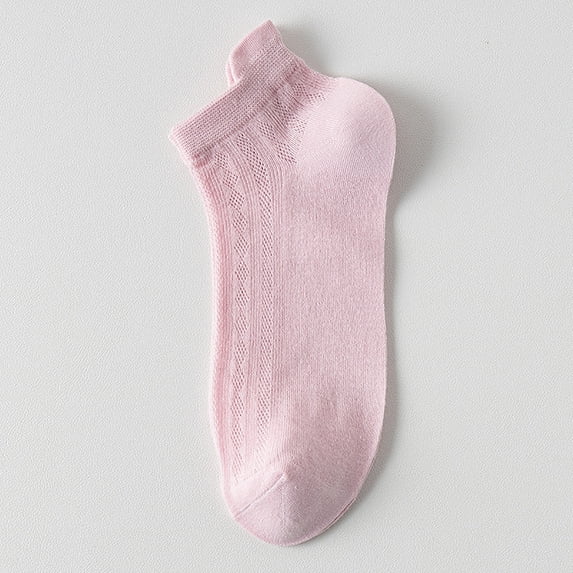 VISALY Socks Thin No Show Socks Womens | Cotton Socks Summer Sweat-Absorbent Women's Short-Tube Thin Cotton Mesh Breathable Cotton Ankle Socks No Show Socks Cotton Knee High Socks | 1 Pack
