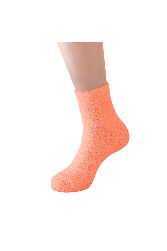 Socks Womens Slipper Socks | Warm Scarf for Women Winter Soft Black Crew Socks Winter Coral Fleece Mid-Tube Socks Cotton Socks Size 9-11 Ankle Socks Size 6-8 Fuzzy Socks, 1 Pack