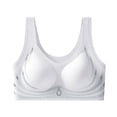 thumbnail image 1 of VISALY Sports Bras for Women High Support, High Support Adjustable Strap Full Coverage Up Bras Comfortable No Underwire Wireless Bras, Backless Bra, Bras, Sleep Bra (Light Blue, XXL), 1 of 7