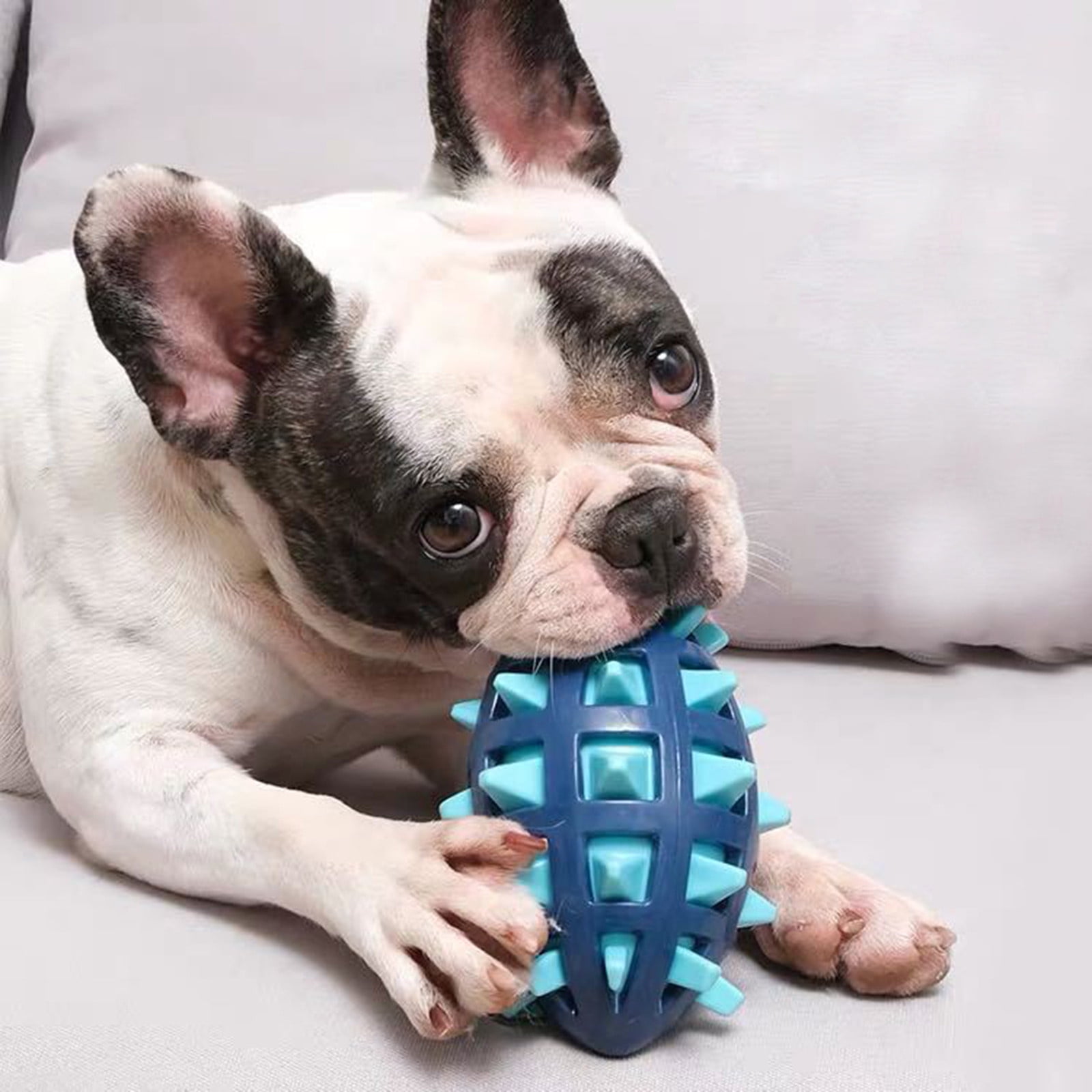 1 Pc Random Color Dog Chew Toy For Aggressive Chewers - Rubber Pacifier Dental Molar Toy