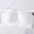 thumbnail image 1 of VISALY Strapless Bras Padded Bra Padded Bandeau Bra Wire Free Strapless Convertible Bralettes Basic Layer Tube Top Bra Sports Bra Bandeau Bras For Women Seamless Bras Women'S Bras White One size, 1 of 4
