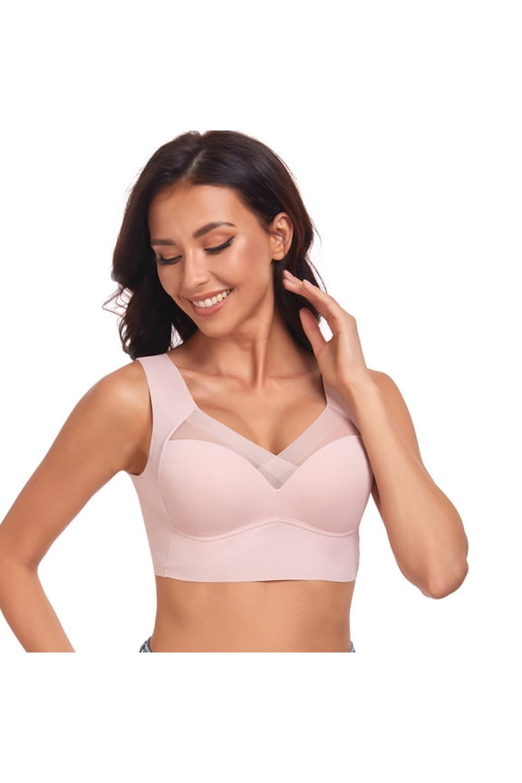 T-Shirt Bra Full Coverage Comfy Soft Bralettes Push Up Bra Soft Push Up Bra Full Coverage Bralette Soft Bralettes Wireless Bra Comfortable Bra No Show Bra Lift Bust Shaping Bra Pink Xl