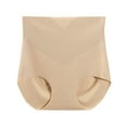 thumbnail image 1 of VISALY Tummy Control Underwear for Women, Women'S Underwear High Waist Ice Breathable Briefs Multipack, Plus Size, Shapewear Panties (Beige, XL), 1 of 10