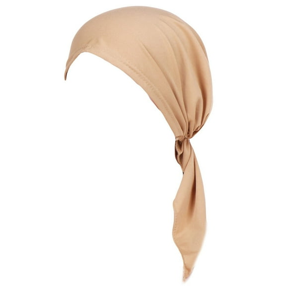 VISALY Turban Womens Beach Hats | Baseball Hats Women's Muslim Turban Women Muslim Stretch Turban Hat Chemo Cap Hair Loss Head Scarf Summer Hats Church Hats Hats Baseball Caps, 1 Pack