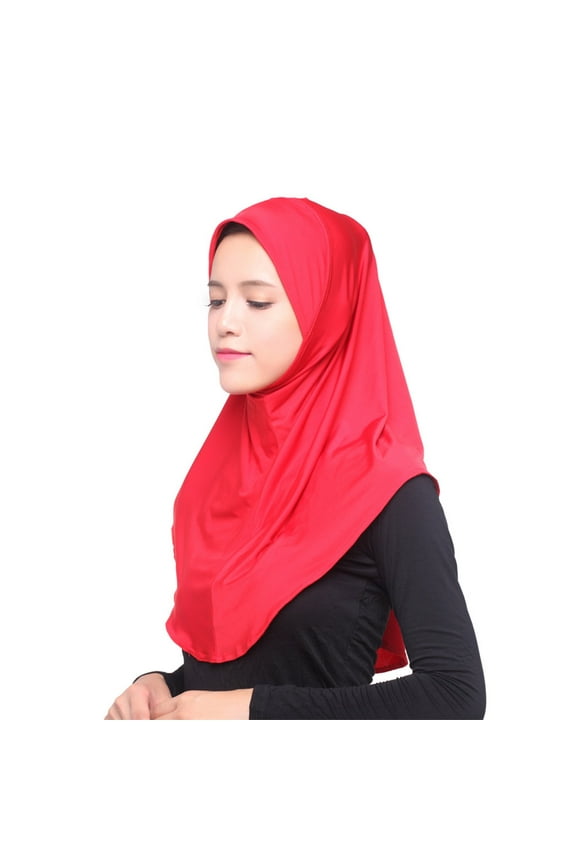 Turban Womens Hat | Straw Hats for Summer Beach Hats Muslim Ice Silk Hijab Headscarf Muslim Women Inner Hijab Headscarf Cap Islamic Sun Hats Wide Brim Running Hat Bandanas for Hair, 1 Pack