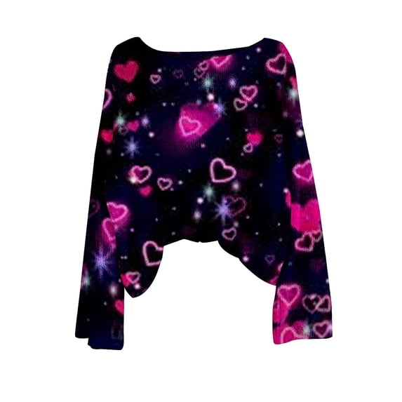 VISALY Valentines Sweaters for Women Love Print Heart Sweater Knit Sweater Pullover Sweaters Casual Sweaters Plus Size Sweater Patterned Sweater Winter Sweater Oversize Sweaters Trendy Grey L