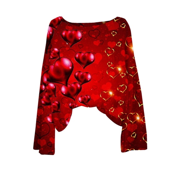 VISALY Valentines Womens Sweaters Love Print Heart Sweater Plain Sweaters Tunic Sweater Fitted Sweaters Warm Sweaters Fitted Pullover Sweater Dressy Tops Base Sweater Dressy Casual Sweaters Red Xl