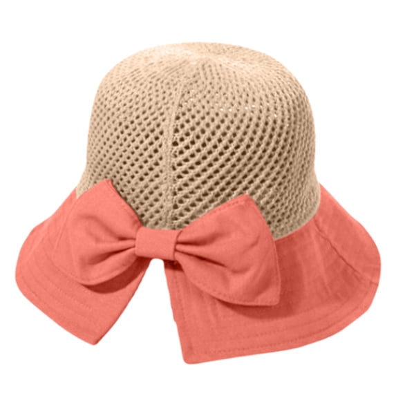VISALY Wide Brim Sun Hat with Bow Mesh Sun Hat Breathable Sun Hat Lightweight Mesh Bucket Hat Beach Vacation Sun Hat Lightweight Travel Sun Hat Breathable Mesh Sun Hat Sun Hat Brick Redone Size