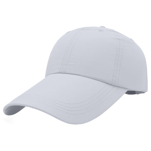VISALY Wide Brim Sun Visor Hat Adjustable Breathable Baseball Cap for Ponytail Summer Uv Protection Quick Dry Sport Hat for Outdoor Golf Hiking Lightweight Ponytail Baseball Hat Whiteone Size
