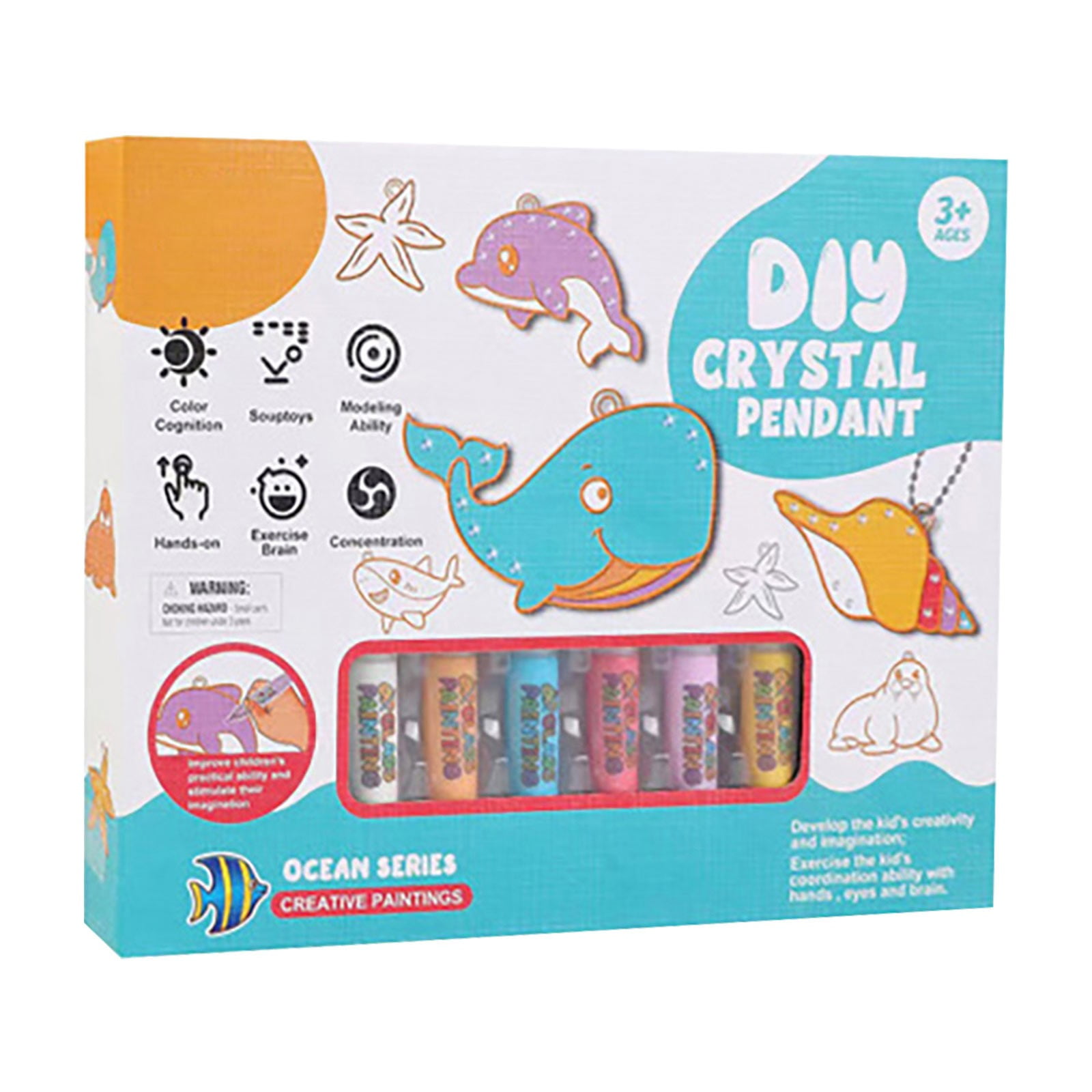 VISALY Window Art for Kids Suncatcher Kits DIY Window Paint Art Crystal