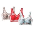 thumbnail image 1 of VISALY Wireless Bras Lace Bras 3Pc Minimizer Bras for Women No Underwire foral Printed Bras Full Coverage Bras Adjustable Strap Soft Bras Comfy Bras Lightly Padded Bras Light Blue 5Xl, 1 of 8