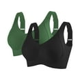 thumbnail image 1 of VISALY Wireless Bras Seamless Bra 2 Pc Sports Bras for Women No Underwire Minimizer Bras Full Coverage Bras with Support and Lift Bralette Everyday Bras Breathable Bras for Women K Xxl, 1 of 8