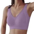 thumbnail image 1 of VISALY Wireless Bras Seamless Bras2Pc Push Up Bras No Underwire Bras Full Support Comfortable Bras Sports Bra Everyday Bras Bralettes Plunge Bra Breathable Bras Soft Bras Plus Size Bras H M, 1 of 4