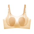 thumbnail image 1 of VISALY Wireless Seamless Jelly Minimizer Bra for Women Support Full‑Coverage Push Up Bralettes Non‑Padded Breathable Mesh No Underwire Underwear Plus Size Comfort Lifting No Show Bra Khaki 5Xl, 1 of 4