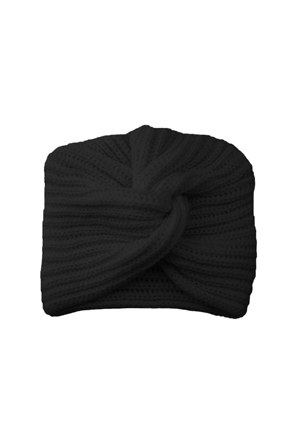 Women Turban Hat Beanie Hats Winter Crochet Hat for Women Soft Warm Hats Knit Winter Hats Warm Knit Hats for Women Warm Headband Cross Twist Knit Cap Beanies Sleep Chemo Caps Black One Size