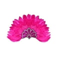thumbnail image 1 of VISALY Women's Oversized Feather Headpiece Sparkly Festival Hair Clips Feather Hair Accessory Trendy Heardband Fashionable Dress-Up Headwear for Stage Performance Head Wear Hot Pink One Size, 1 of 4