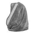 thumbnail image 1 of VISALY Women's Sequin Headscarf Full-Cover Hood Scarf Sparkle Shimmer Glitter Head Wrap Scarf Shawl Lightweight Headwear Sparkly Sequin Hooded Costume Heardband for Stage Performance Grey One Size, 1 of 3