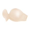 thumbnail image 1 of VISALY Women's Strapless Backless Bra Push Up Anti-Slip Seamless Bralette Soft Supportive Underwire Padded Balconette Full Coverage Tube Top Full Support Bandeau Bra Underwear Light Yellow 3Xl, 1 of 7