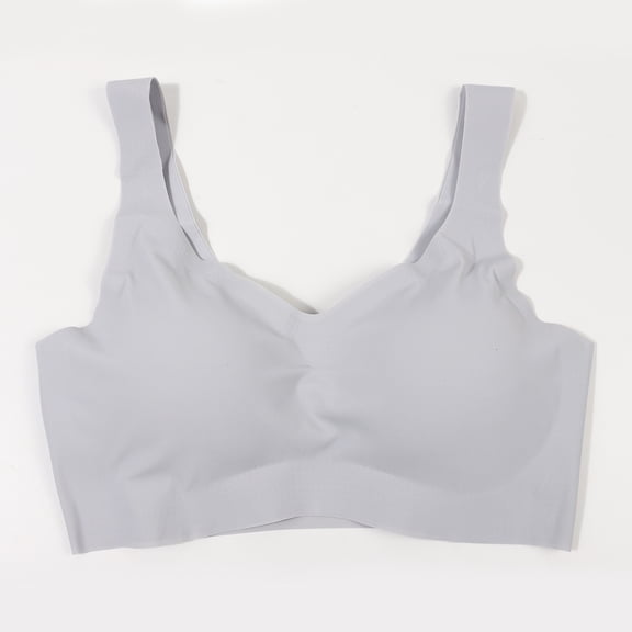 VISALY Womens Bralettes wireless bras Womens Bra Compression High Support Bra For Women's Every Day Wear Exercise Bra Push Up Bra Seamless Bras For Women Comfortable Bras For Women Grey XL