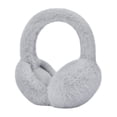 thumbnail image 1 of VISALY Womens Girls Winter Warm Faux Fur Earmuffs Cute Fashion Adjustable Plush Ear Warmers for Cold Weather Comfortable Soft Cute Ear Covers for Outdoor Activities Grey One Size, 1 of 2