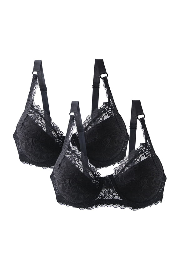 bra packs Sports Bra with Adjustable Straps, Ladies Lace Large Size Adjustable Straps With, Bathing Suit with Underwire Bra Support Womens Bathing Suit Tops with Bra Support, Black,100C