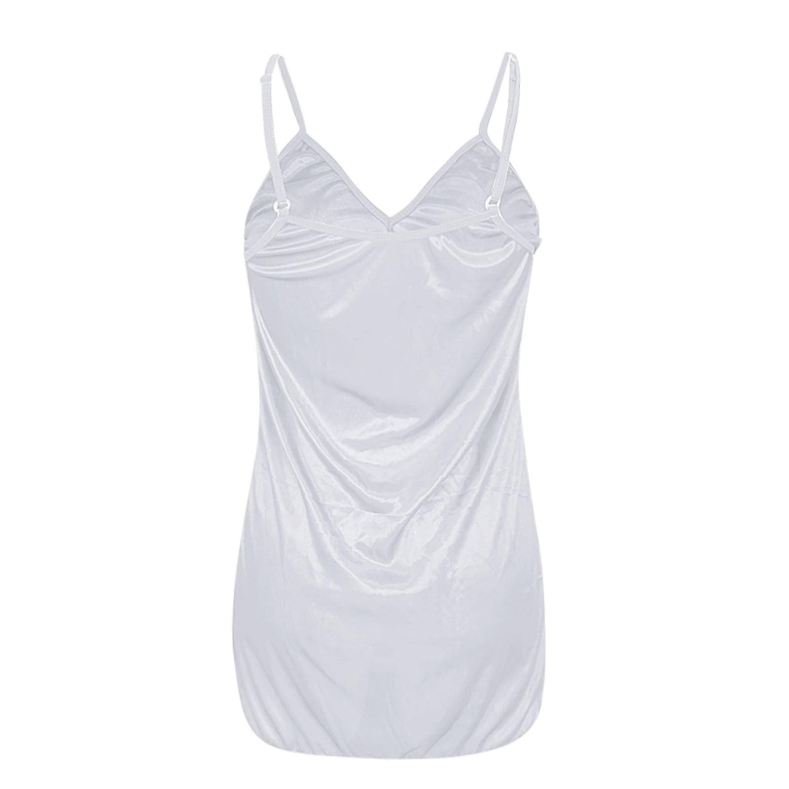 Visaly Satin Dress Dresses for Women, Women's Pajamas Backless Suspender Dress Silky Satin Glossy Two-Tone Mini, Nap Dress Women s Full Slips for Visaly Satin Dress Dresses for Women, Women's Pajamas Backless Suspender Dress Silky Satin Glossy Two-Tone Mini, Nap Dress Women s Full Slips for