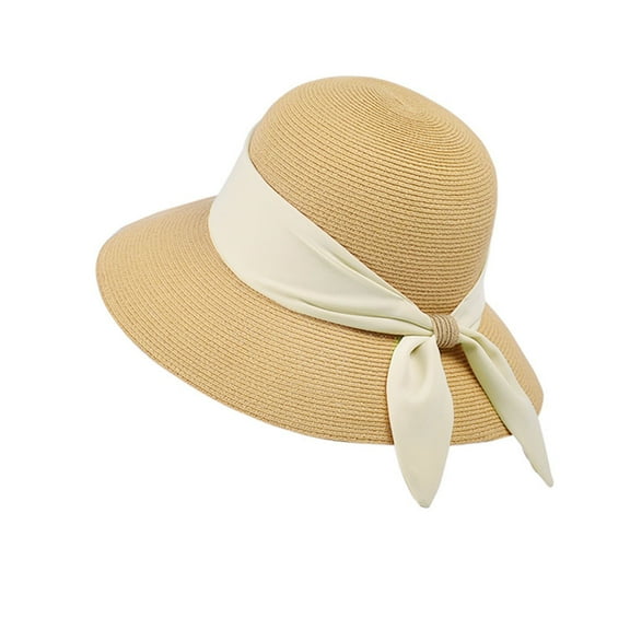 VISALY straw hat Large Brim Sun Hats for Women | Sun Hats Wide Brim Sun Protection Hats Womens Sun Hats Wide Brim Summer Large Brim Womens Straw Hats for Summer Sun Protection Bucket Hats