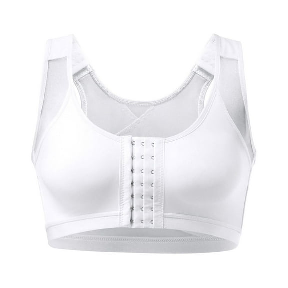 VISALY super gather bra wireless push-up bra Womens Running Sports Bra, Women's Push-Up Wire-Free Shockproof Running Yoga Sports Bra Shockproof, Womens Sports Bra Womens Padded Sports Bra, White,XL